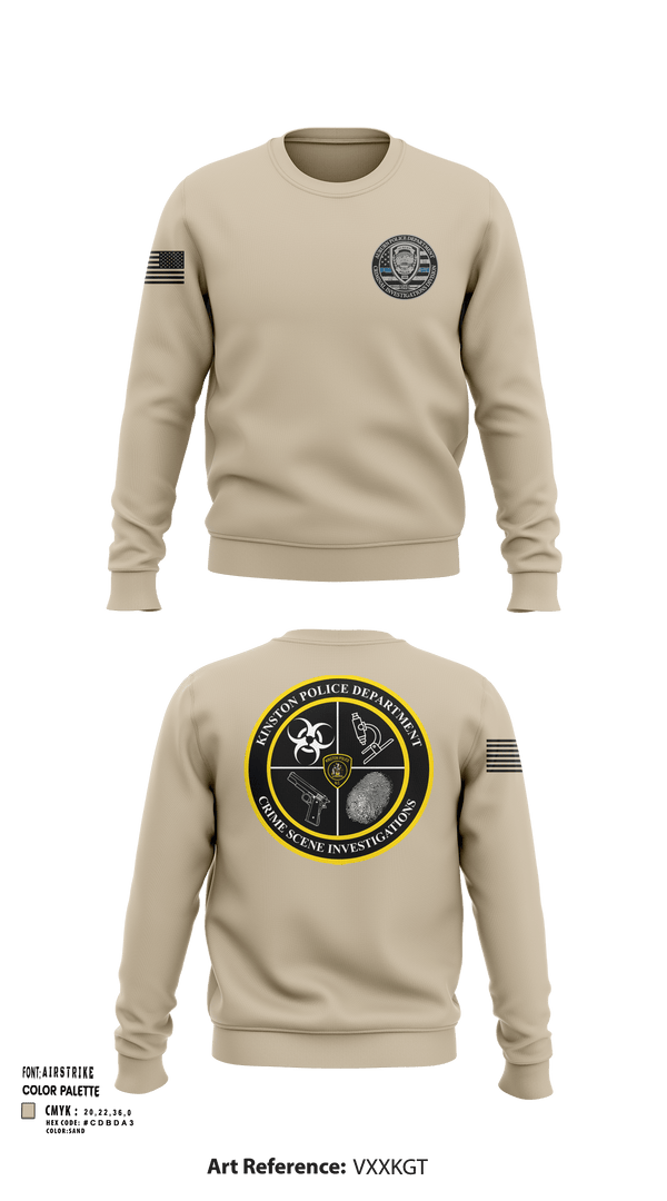Crew Neck Sweatshirt, CID, Police, Teamtime, Team time, sublimation, custom sports apparel, team uniforms, spirit wear, spiritwear, sports uniforms, custom shirts, team store, custom team store, fundraiser sports, apparel fundraiser