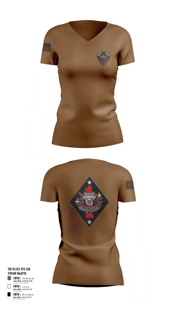 Womens Short Sleeve Vneck Shirt, 3rd AABN MTU, Marines, Teamtime, Team time, sublimation, custom sports apparel, team uniforms, spirit wear, spiritwear, sports uniforms, custom shirts, team store, custom team store, fundraiser sports, apparel fundraiser