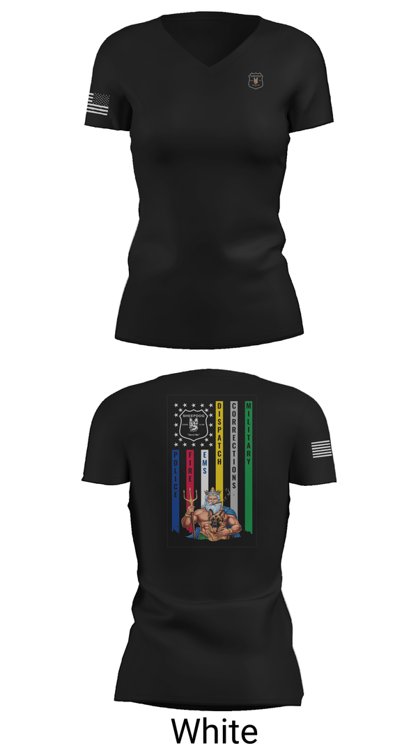 Womens Short Sleeve Vneck Shirt, Sheepdog Cigar Club HR, , Teamtime, Team time, sublimation, custom sports apparel, team uniforms, spirit wear, spiritwear, sports uniforms, custom shirts, team store, custom team store, fundraiser sports, apparel fundraiser