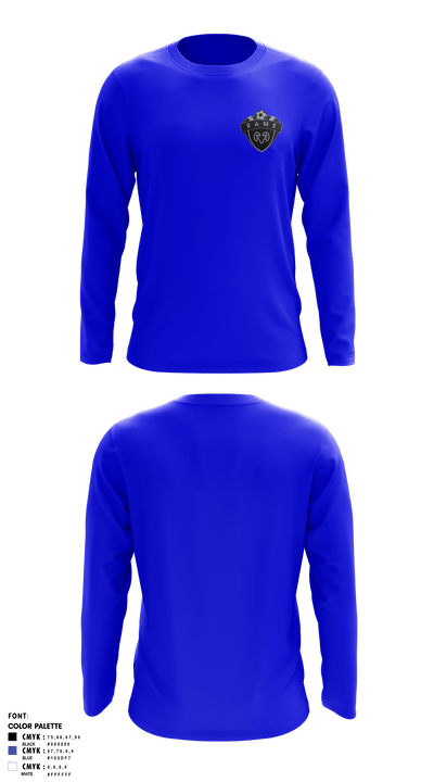 Parowan High School Soccer 7234539 Long Sleeve Performance Shirt - 3