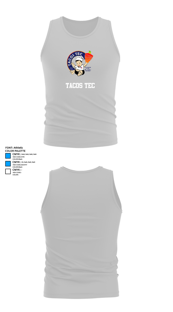 Tank Top, Tacos tec, , Teamtime, Team time, sublimation, custom sports apparel, team uniforms, spirit wear, spiritwear, sports uniforms, custom shirts, team store, custom team store, fundraiser sports, apparel fundraiser