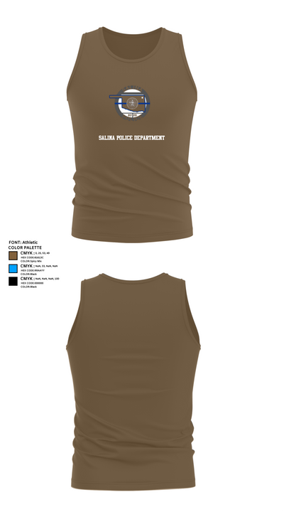 Salina Police Department 80240823 Tank Top - 18