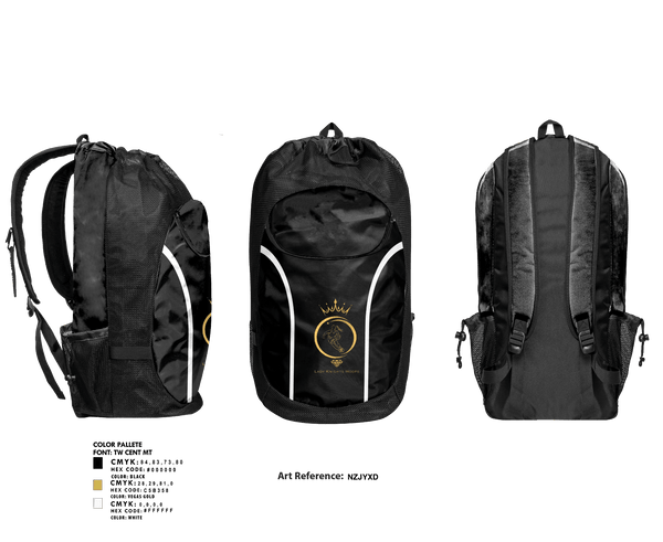 Gear Bag, Roland-Grise Lady Knights, Women's Basketball, Teamtime, Team time, sublimation, custom sports apparel, team uniforms, spirit wear, spiritwear, sports uniforms, custom shirts, team store, custom team store, fundraiser sports, apparel fundraiser