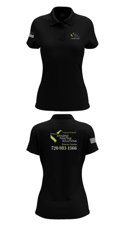 Amazing Painting Solutions 30461876 Women's Short Sleeve Performance Polo  - 36