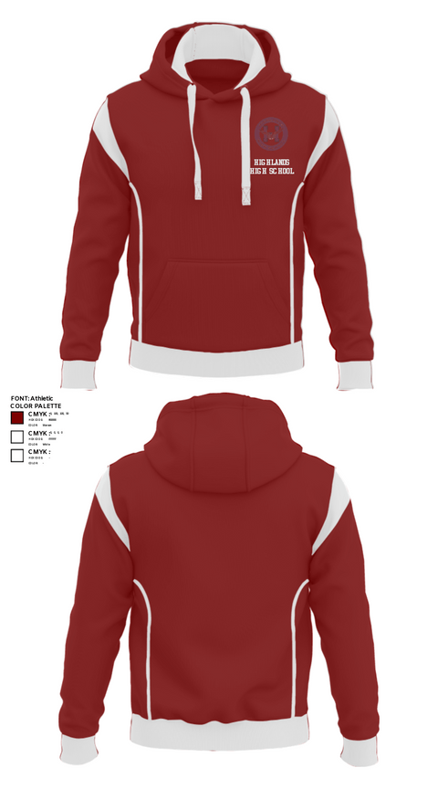 Hoodie, Highlands High School, Spirit Store, Teamtime, Team time, sublimation, custom sports apparel, team uniforms, spirit wear, spiritwear, sports uniforms, custom shirts, team store, custom team store, fundraiser sports, apparel fundraiser