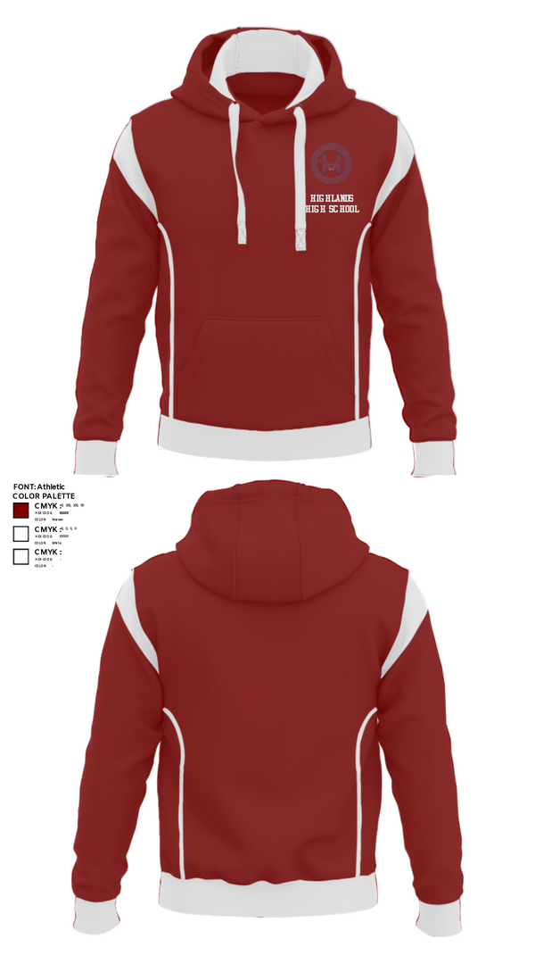 Hoodie, Highlands High School, Spirit Store, Teamtime, Team time, sublimation, custom sports apparel, team uniforms, spirit wear, spiritwear, sports uniforms, custom shirts, team store, custom team store, fundraiser sports, apparel fundraiser