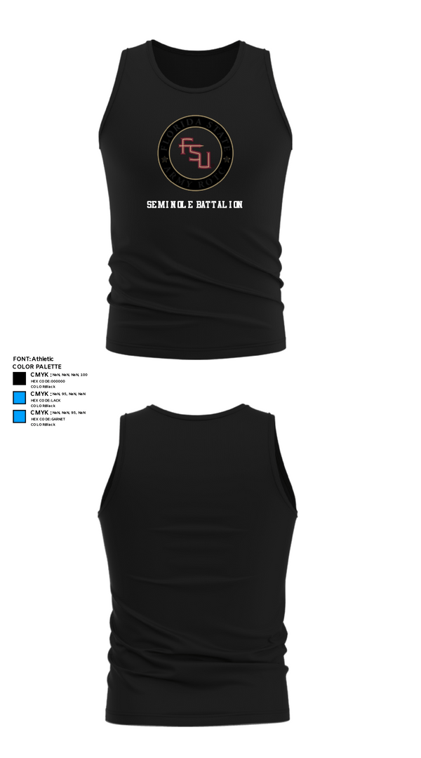 Tank Top, Seminole Battalion, Army, Teamtime, Team time, sublimation, custom sports apparel, team uniforms, spirit wear, spiritwear, sports uniforms, custom shirts, team store, custom team store, fundraiser sports, apparel fundraiser