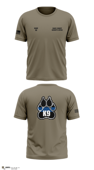 Old School Cotton Feel Shirt, Vance County Sheriff's Office  K9 Unit, Police, Teamtime, Team time, sublimation, custom sports apparel, team uniforms, spirit wear, spiritwear, sports uniforms, custom shirts, team store, custom team store, fundraiser sports, apparel fundraiser