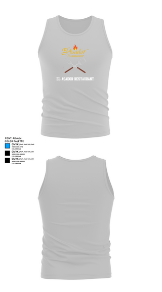 Tank Top, El Asador Restaurant, , Teamtime, Team time, sublimation, custom sports apparel, team uniforms, spirit wear, spiritwear, sports uniforms, custom shirts, team store, custom team store, fundraiser sports, apparel fundraiser