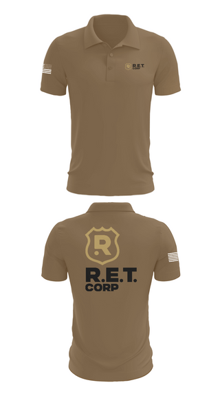 Short Sleeve Performance Polo, RET CORP, Police, Teamtime, Team time, sublimation, custom sports apparel, team uniforms, spirit wear, spiritwear, sports uniforms, custom shirts, team store, custom team store, fundraiser sports, apparel fundraiser