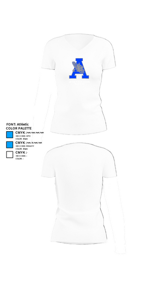 Womens Short Sleeve Vneck Shirt, Airport High School Volleyball, Women's Volleyball, Teamtime, Team time, sublimation, custom sports apparel, team uniforms, spirit wear, spiritwear, sports uniforms, custom shirts, team store, custom team store, fundraiser sports, apparel fundraiser
