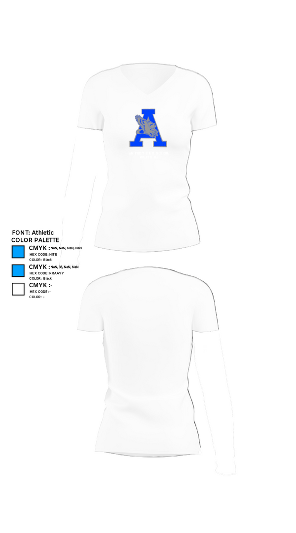 Womens Short Sleeve Vneck Shirt, Airport High School Volleyball, Women's Volleyball, Teamtime, Team time, sublimation, custom sports apparel, team uniforms, spirit wear, spiritwear, sports uniforms, custom shirts, team store, custom team store, fundraiser sports, apparel fundraiser