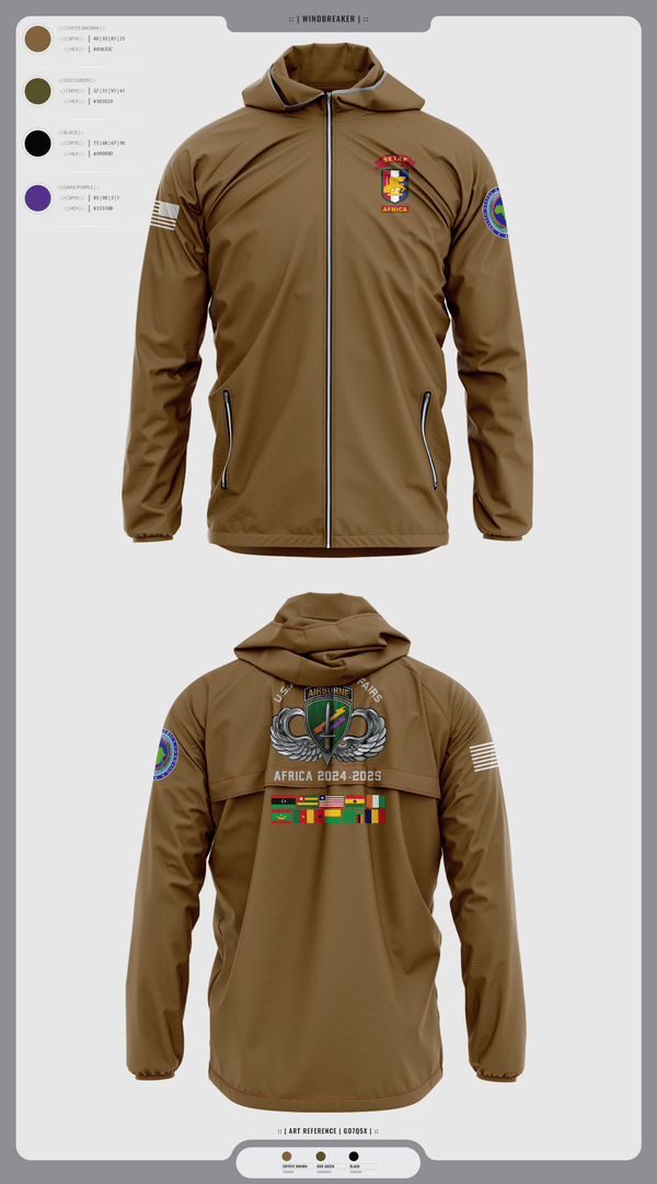 Windbreaker, 478th CA BN (A), Army, Teamtime, Team time, sublimation, custom sports apparel, team uniforms, spirit wear, spiritwear, sports uniforms, custom shirts, team store, custom team store, fundraiser sports, apparel fundraiser