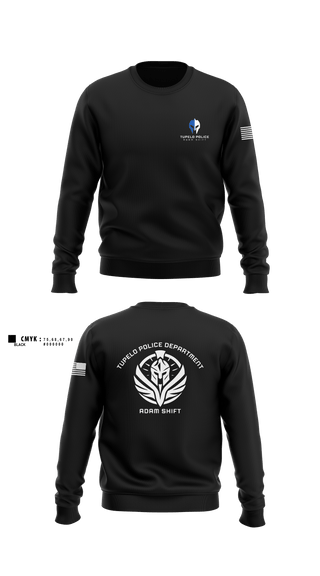 Crew Neck Sweatshirt, TPD Adam Shift, Police, Teamtime, Team time, sublimation, custom sports apparel, team uniforms, spirit wear, spiritwear, sports uniforms, custom shirts, team store, custom team store, fundraiser sports, apparel fundraiser