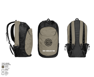 Gear Bag, Ben Wheeler Fire, Fire Department, Teamtime, Team time, sublimation, custom sports apparel, team uniforms, spirit wear, spiritwear, sports uniforms, custom shirts, team store, custom team store, fundraiser sports, apparel fundraiser