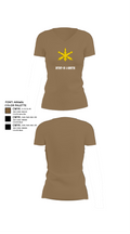 BTRY-B 1/188th 96332158 Women's Short Sleeve V-neck Shirt - 4