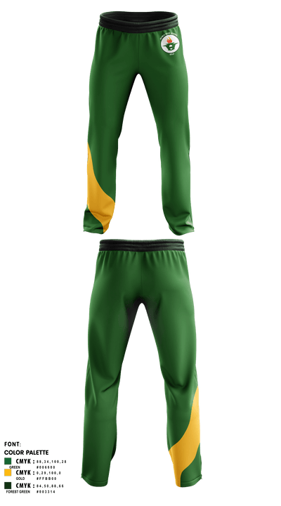 Huron High School Golf 78087390 Sweatpants - 1