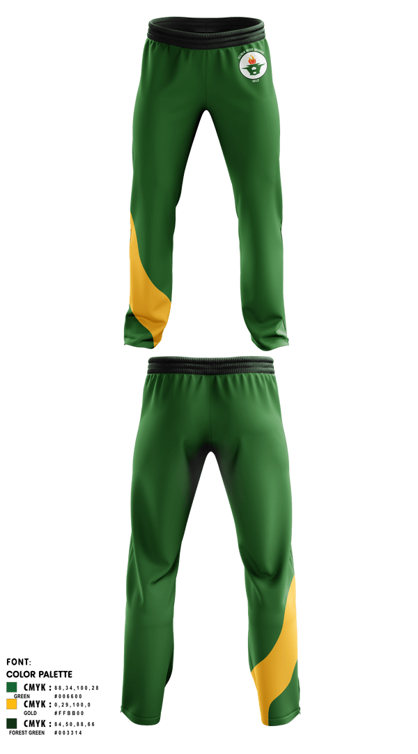 Sweatpants, Huron High School Golf, Golf, Teamtime, Team time, sublimation, custom sports apparel, team uniforms, spirit wear, spiritwear, sports uniforms, custom shirts, team store, custom team store, fundraiser sports, apparel fundraiser