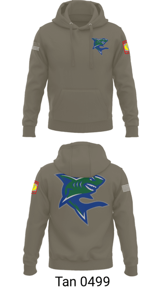 Hoodie, Bullshark Battalion, Army, Teamtime, Team time, sublimation, custom sports apparel, team uniforms, spirit wear, spiritwear, sports uniforms, custom shirts, team store, custom team store, fundraiser sports, apparel fundraiser