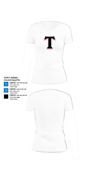 Womens Short Sleeve Vneck Shirt, TURNER, Women's Basketball, Teamtime, Team time, sublimation, custom sports apparel, team uniforms, spirit wear, spiritwear, sports uniforms, custom shirts, team store, custom team store, fundraiser sports, apparel fundraiser