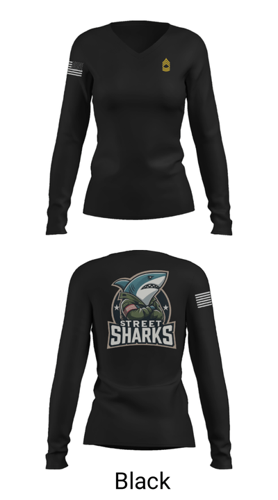 Pearl City Army Recruiting Station 36173734 Women's Long Sleeve V-neck Shirt - 37