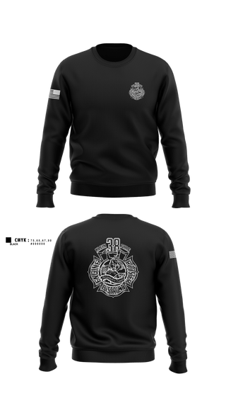 Crew Neck Sweatshirt, Klein Fire 38, Fire Department, Teamtime, Team time, sublimation, custom sports apparel, team uniforms, spirit wear, spiritwear, sports uniforms, custom shirts, team store, custom team store, fundraiser sports, apparel fundraiser