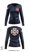 Woonsocket 46977147 Women's Long Sleeve V-neck Shirt - 125