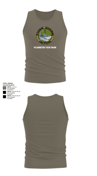 Tank Top, Wilmington Tiger Shark, Army, Teamtime, Team time, sublimation, custom sports apparel, team uniforms, spirit wear, spiritwear, sports uniforms, custom shirts, team store, custom team store, fundraiser sports, apparel fundraiser