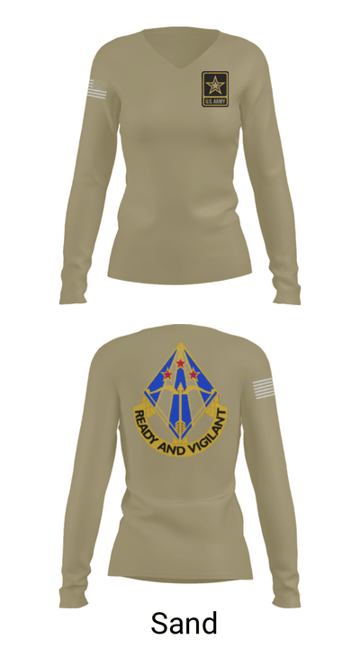 Air defense 55957656 Women's Long Sleeve V-neck Shirt - 59