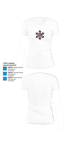 Womens Short Sleeve Vneck Shirt, Starlite Vaulters, Cheer, Teamtime, Team time, sublimation, custom sports apparel, team uniforms, spirit wear, spiritwear, sports uniforms, custom shirts, team store, custom team store, fundraiser sports, apparel fundraiser
