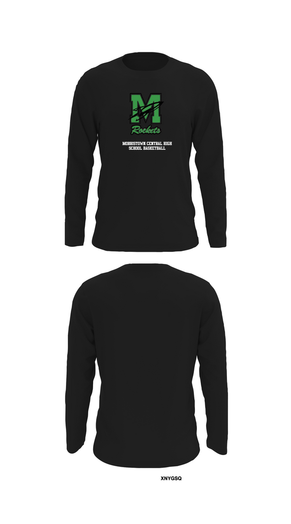 Long Sleeve Performance Shirt, Morristown Central High School Basketball, Men's Basketball, Teamtime, Team time, sublimation, custom sports apparel, team uniforms, spirit wear, spiritwear, sports uniforms, custom shirts, team store, custom team store, fundraiser sports, apparel fundraiser