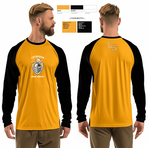 Long Sleeve Performance Shirt, Lutheran High School South Cross Country, Cross Country, Teamtime, Team time, sublimation, custom sports apparel, team uniforms, spirit wear, spiritwear, sports uniforms, custom shirts, team store, custom team store, fundraiser sports, apparel fundraiser