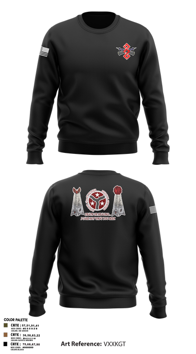 q trp 4/278th 42866312 Crew Neck Sweatshirt - 3