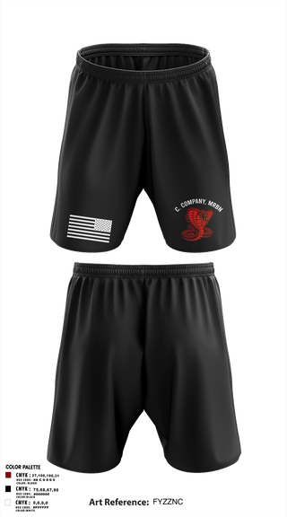 Athletic Shorts With Pockets, C. Company, MRBn, Army, Teamtime, Team time, sublimation, custom sports apparel, team uniforms, spirit wear, spiritwear, sports uniforms, custom shirts, team store, custom team store, fundraiser sports, apparel fundraiser