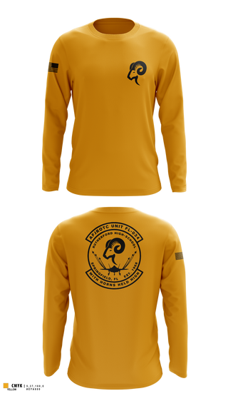 Long Sleeve Performance Shirt, AFJROTC FL-034, Air Force, Teamtime, Team time, sublimation, custom sports apparel, team uniforms, spirit wear, spiritwear, sports uniforms, custom shirts, team store, custom team store, fundraiser sports, apparel fundraiser