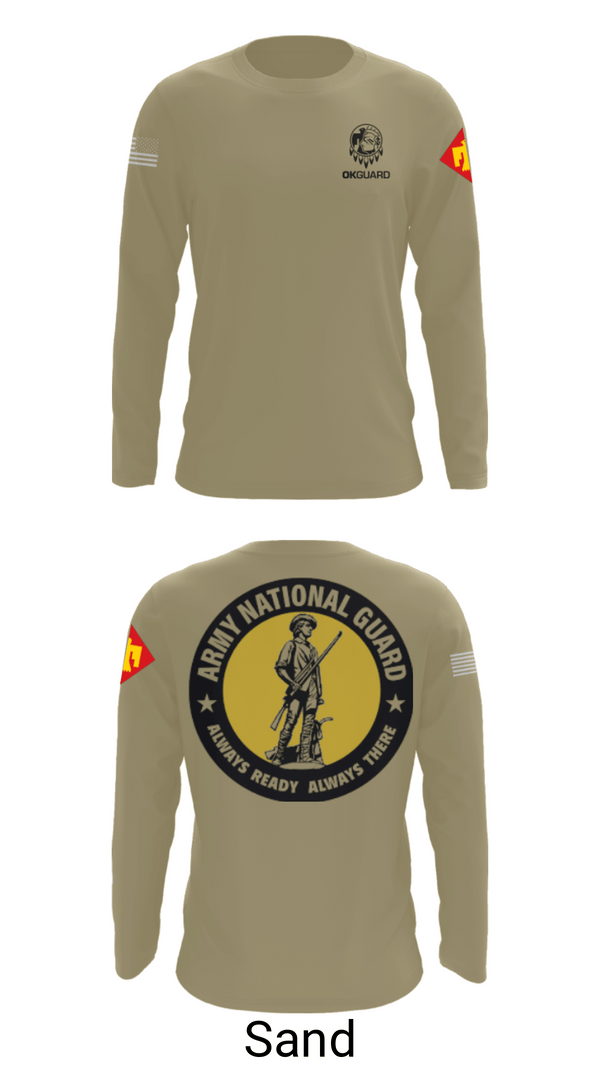 Long Sleeve Performance Shirt, Recruiting & Retention Battalion, National Guard, Teamtime, Team time, sublimation, custom sports apparel, team uniforms, spirit wear, spiritwear, sports uniforms, custom shirts, team store, custom team store, fundraiser sports, apparel fundraiser