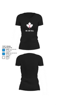 Big Jon Wall 7239574 Women's Short Sleeve V-neck Shirt - 37