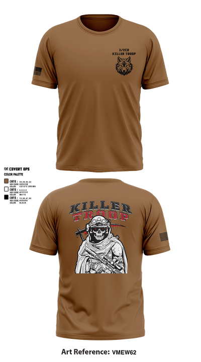 3/2CR Killer Troop 6220684 Short Sleeve Performance Shirt - 10