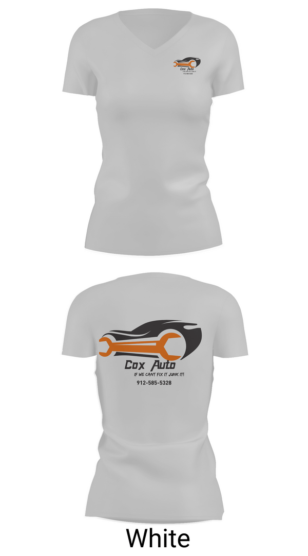 Womens Short Sleeve Vneck Shirt, Cox Auto, , Teamtime, Team time, sublimation, custom sports apparel, team uniforms, spirit wear, spiritwear, sports uniforms, custom shirts, team store, custom team store, fundraiser sports, apparel fundraiser