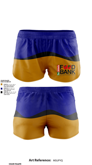Womens Shorts, San Antonio Food Bank, , Teamtime, Team time, sublimation, custom sports apparel, team uniforms, spirit wear, spiritwear, sports uniforms, custom shirts, team store, custom team store, fundraiser sports, apparel fundraiser