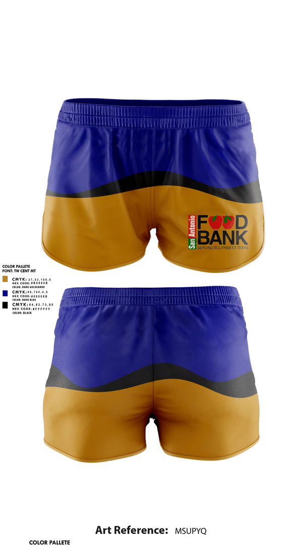 Womens Shorts, San Antonio Food Bank, , Teamtime, Team time, sublimation, custom sports apparel, team uniforms, spirit wear, spiritwear, sports uniforms, custom shirts, team store, custom team store, fundraiser sports, apparel fundraiser