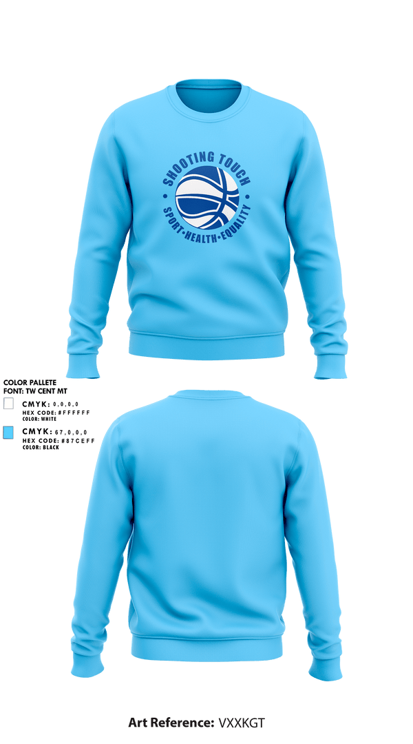 Crew Neck Sweatshirt, Shooting Touch Boston Basketball, Women's Basketball, Teamtime, Team time, sublimation, custom sports apparel, team uniforms, spirit wear, spiritwear, sports uniforms, custom shirts, team store, custom team store, fundraiser sports, apparel fundraiser