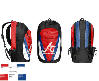 Gear Bag, Adair County High School Golf, Golf, Teamtime, Team time, sublimation, custom sports apparel, team uniforms, spirit wear, spiritwear, sports uniforms, custom shirts, team store, custom team store, fundraiser sports, apparel fundraiser