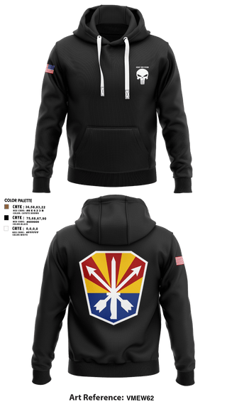 Hoodie, HHC 153 CSSB, National Guard, Teamtime, Team time, sublimation, custom sports apparel, team uniforms, spirit wear, spiritwear, sports uniforms, custom shirts, team store, custom team store, fundraiser sports, apparel fundraiser