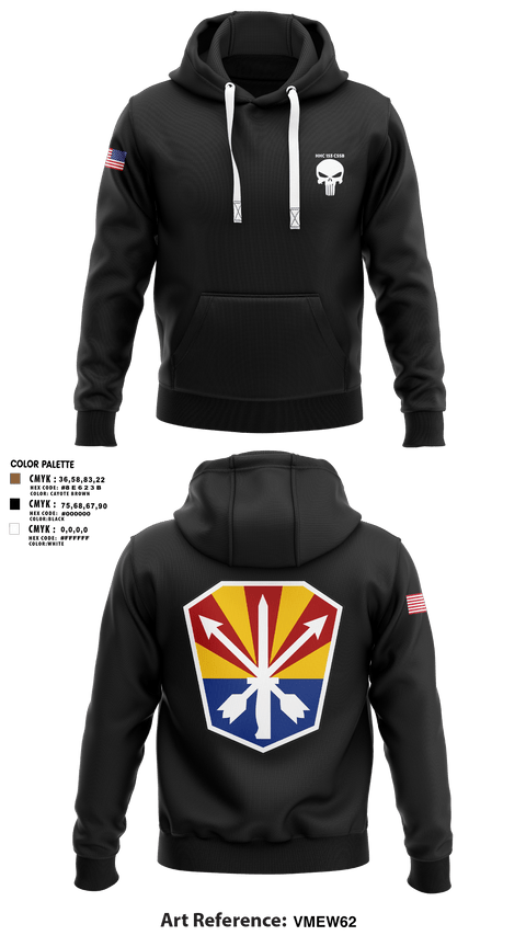Hoodie, HHC 153 CSSB, National Guard, Teamtime, Team time, sublimation, custom sports apparel, team uniforms, spirit wear, spiritwear, sports uniforms, custom shirts, team store, custom team store, fundraiser sports, apparel fundraiser