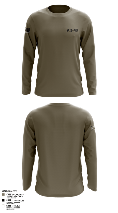 A 3-43 24192338 Long Sleeve Performance Polo - 4
