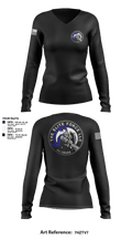 The Elite Force Llc 33160715 Women's Long Sleeve V-neck Shirt - 6