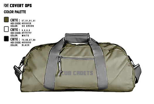 Duffle Bag, Cub Cadets, , Teamtime, Team time, sublimation, custom sports apparel, team uniforms, spirit wear, spiritwear, sports uniforms, custom shirts, team store, custom team store, fundraiser sports, apparel fundraiser