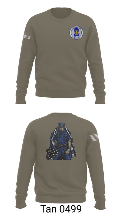 Alabama Department of Corrections 68414517 Crew Neck Sweatshirt - 62