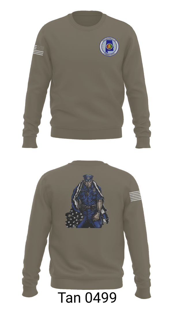 Crew Neck Sweatshirt, Alabama Department of Corrections, Police, Teamtime, Team time, sublimation, custom sports apparel, team uniforms, spirit wear, spiritwear, sports uniforms, custom shirts, team store, custom team store, fundraiser sports, apparel fundraiser